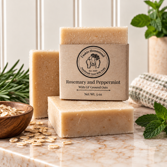 Rosemary + Peppermint Goat Milk Soap
