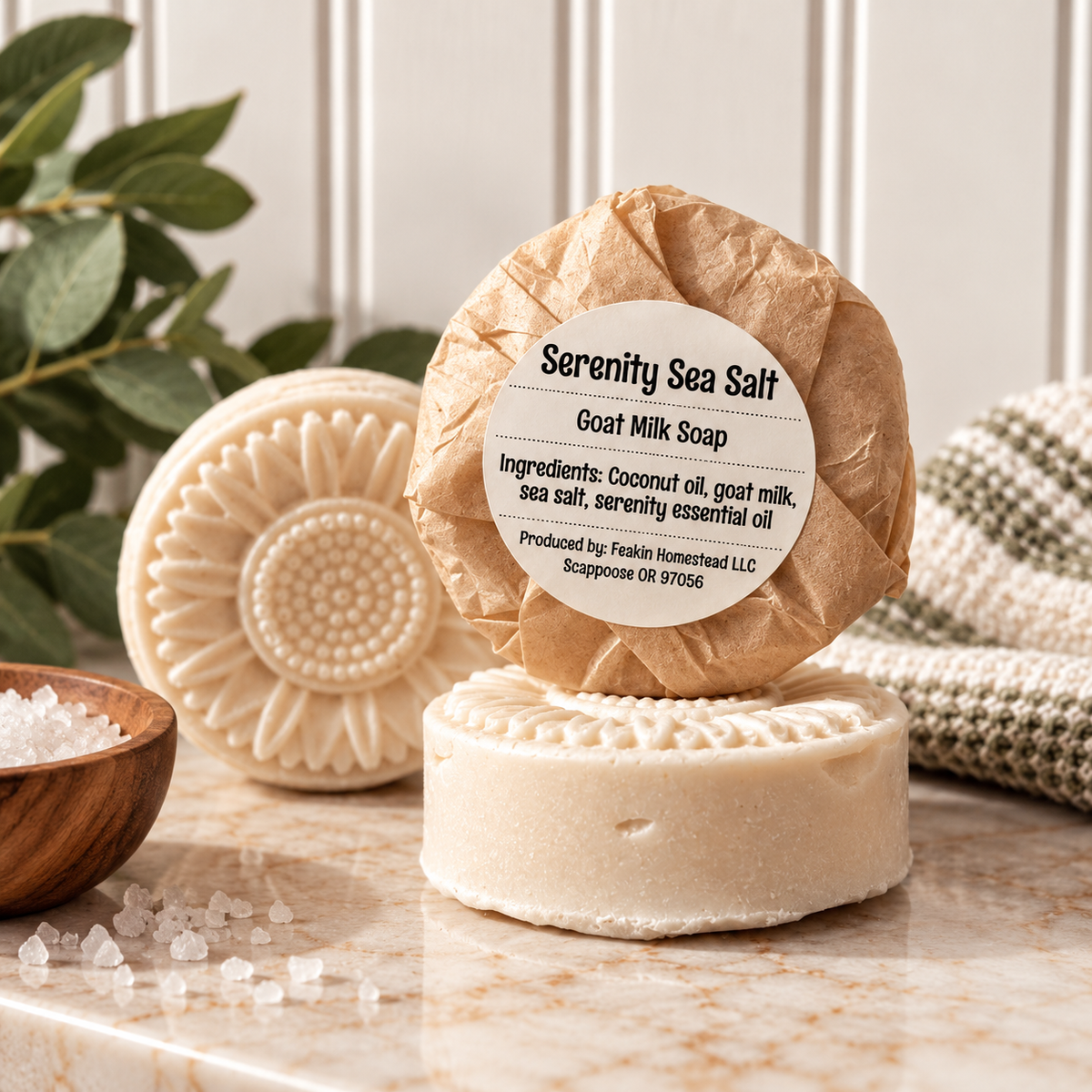 Serenity Sea Salt Sunflower Soap